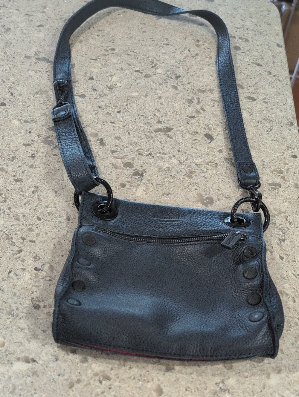 Hammit Tony Small In Navy Blue With Black Rivets